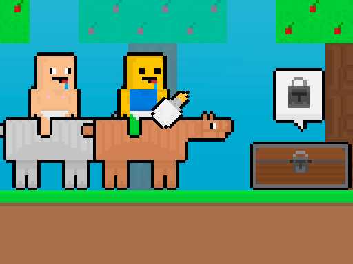 Baby Noob vs Baby Obby Horse